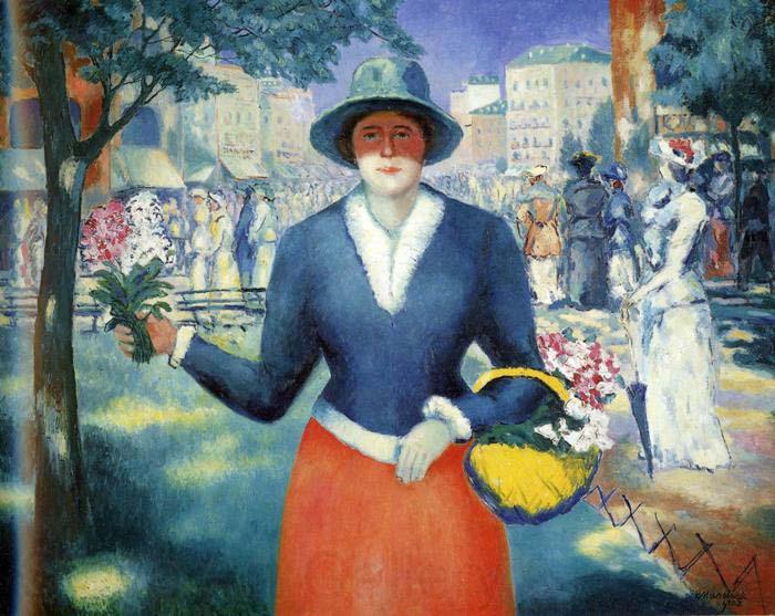 Kazimir Malevich Flower Girl, Spain oil painting art